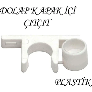 15 Adet Mobilya Dolap Kapak Plastik Çıt Çıt Beyaz