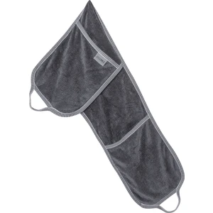 Cepli Pratik Köpek Havlusu, Süper Su Emici Mikrofiber, Gri