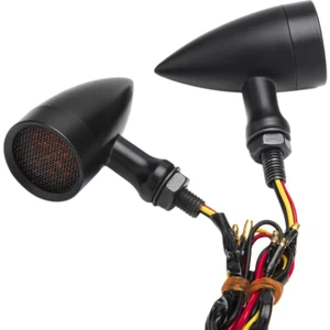 10MM Motosiklet Retro LED Dönüş Sinyali Fren Lambası Chopper Için Mesh Lens (Yurt Dışından)