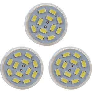 3x 6W GU4(MR11) LED Spot Işığı MR11 12 Smd 5730 570 Dc 12V, Beyaz (Yurt Dışından)