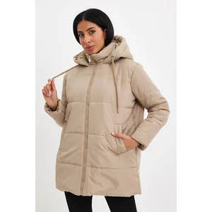 Bayan Kapşonlu Oversize Şişme Mont RD24KB025163