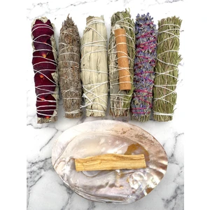 Kent Bahçesi Arınma - Enerji Tütsü Seti Adaçayı + Lavanta + Biberiye + F.lavantası + Palo Santo + Tütsülük
