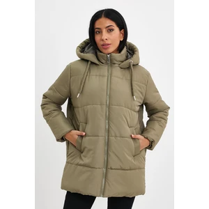 Bayan Kapşonlu Oversize Şişme Mont RD24KB025163