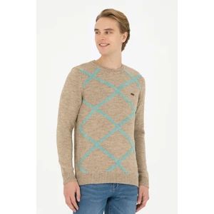 U.S. Polo Assn. Erkek Kum Melanj Kazak /Triko 50270961-VR123