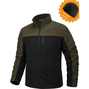 Ghassy Co. Erkek Quarter Zip Yarım Fermuarlı Cepli Polar