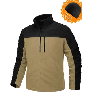 Ghassy Co. Erkek Quarter Zip Yarım Fermuarlı Cepli Polar