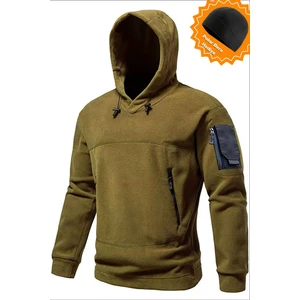 Ghassy Co. Ghassy Co. Erkek Military Sport Warm Outdoor Kapüşonlu Polar Ceket 