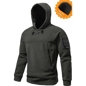 Ghassy Co. Ghassy Co. Erkek Military Sport Warm Outdoor Kapüşonlu Polar Ceket 