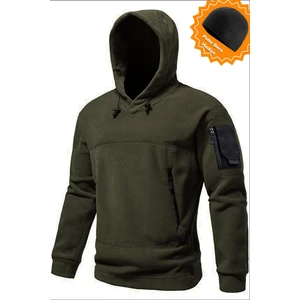 Ghassy Co. Ghassy Co. Erkek Military Sport Warm Outdoor Kapüşonlu Polar Ceket 