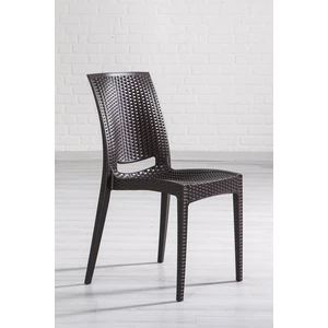 2 Adet Rattan Kahve Sandalye Balkon Bahçe Teras