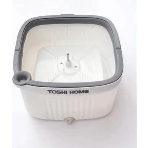 Toshi Temiz Su Ile Kirli Suyu Ayiran Otomatik Spin Mop + 2 Yedek Mikrofiber Bez