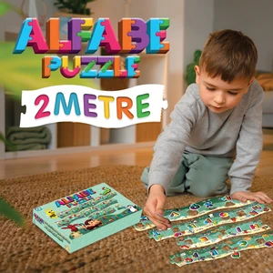 Laço Kids Eğitici 2 Metre Alfabe Puzzle Seti 52 Parça