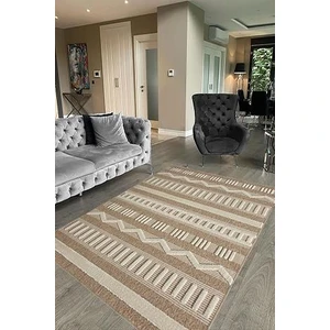 Çam Halı Togo 676 Beyaz Iskandinav Desenli Koridor Halısı Kesme Yolluk Mutfak Halısı Modern Salon Halısı