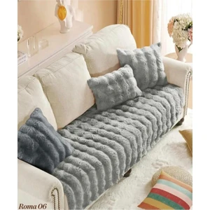 Hanım Home Kalın Tavşan Tüyüpeluş Koltuk Örtüsü 80*190
