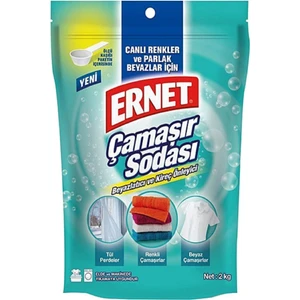 Çamaşır Sodası 2 kg Konsantre Formül 100 Yıkama Beyaz ve Renkli Çamaşırlar için