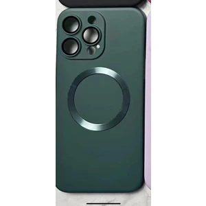 Aplle iPhone 14 Pro Max Slim Sert Magsafe Özellikli Kapak Koyu Yeşil