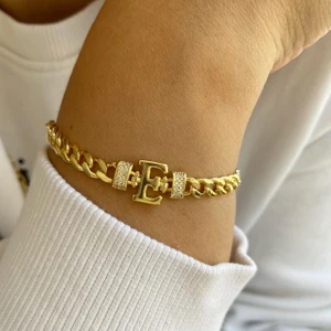 Simurg Jewellery Gümüş E Harfli Bileklik