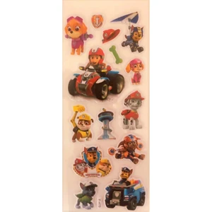 Paw Patrol Karakterleri 3 Set Sticker Chase, Marshall, Zuma, Skye, Rubble, Rocky