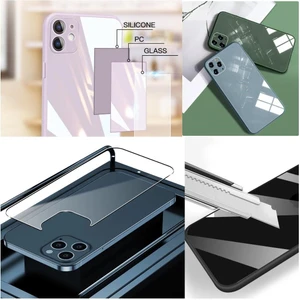 iPhone 14 Parlak Cam-Kamera Korumalı Kapak&kılıf