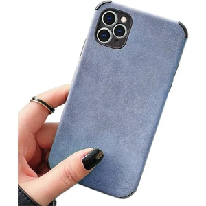 Apple iPhone 11 Pro Max Köşe Korumalı Antik Deri Telefon Kılıfı