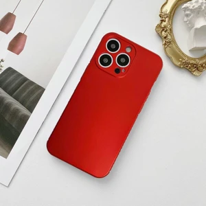 Apple iPhone 12 Metalic Renk Kamera Korumalı Silikon Kılıf