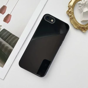 Apple iPhone 7-8 Parlak Cam Kamera Korumalı Telefon Kılıfı