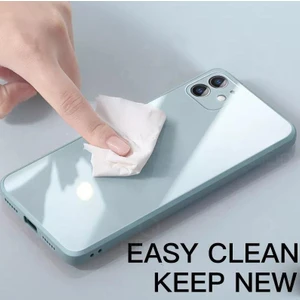 Apple iPhone 12 Pro Parlak Cam Kamera Korumalı Telefon Kılıfı