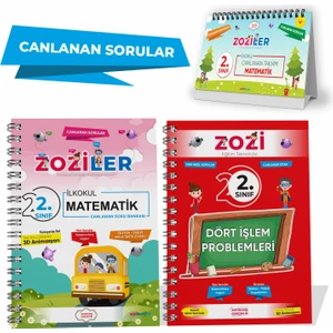 2. Sınıf Matematik Soru Bankası - Dört İşlem Problemler - Takvim Notlar 3'lü Set