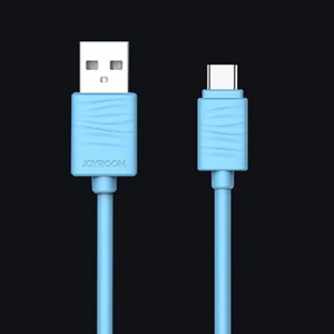 JR-S118 Type-C USB Hızlı Şarj ve Data Kablosu 1m Mavi