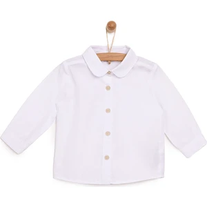 HelloBaby Basic Bebe Yaka Uzun Kol Gömlek Kız Bebek