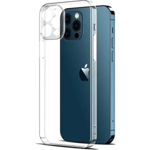 Apple iPhone 12 Pro Max 6,7 Inç Tıpalı Kamera Korumalı Silikon Kılıf