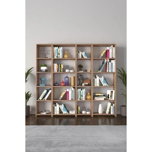 Haus Modüler 20 Bölmeli 183 cm Kitaplık Kütüphane 20 Raflı