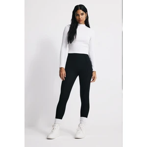 Toparlayıcı Ön Dikişli Uzun Tayt