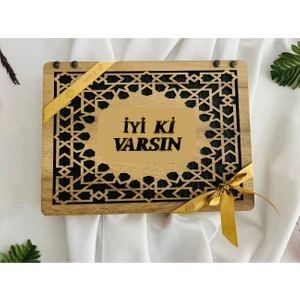 Nills Chocolate İyi Ki Varsın Premium Ahşap Kutuda Spesiyal Çikolata