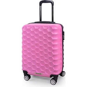 Polo&sky Petek Model Pembe Renk Kabin Boy Valiz Bavul