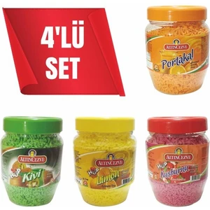 Granül Oralet 4'lü Set 300 gr x 4 Adet ( Portakal, Limon, Kuşburnu, Kivi )