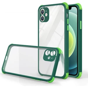 Candy Kamera Korumalı Darbeye Dayanıklı Telefon Kılıfı Koyu Yeşil-Iphone 11 Pro Max