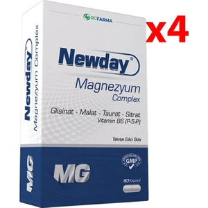 Newday Magnezyum Complex 60 Kapsül 4 Adet