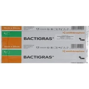 (2 Adet) Bactigras 15cm X 20cm Parafinli Tül Sargı Bakım Örtüsü