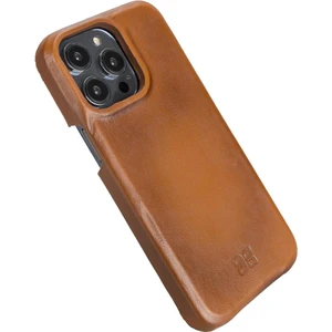 Apple iPhone 14 Serisi Tam Deri Kaplama Arka Kapak - iPhone 14 Pro / Gölgeli Taba