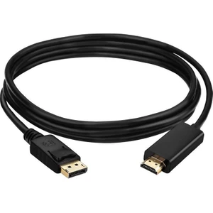 Displayport To HDMI Çevirici Dönüştürücü Adaptör Kablosu 1.8 Metre