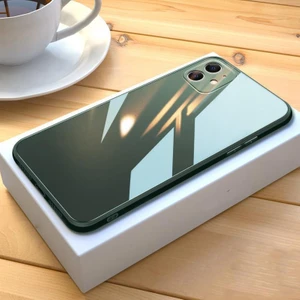 Apple iPhone 11 Parlak Cam Kamera Korumalı Telefon Kılıfı