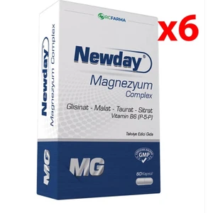 Newday Magnezyum Complex 60 Kapsül 6 Adet