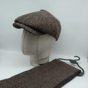 Şapka Atkı Takım David Beckham Model Peaky Blinders Kışlık Kasket