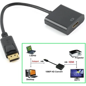 Displayport To HDMI Çevirici Dönüştürücü Adaptör