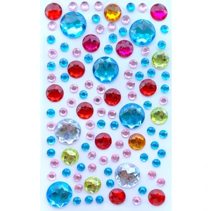 Giraffe Sticker Yuvarlak Taş Sticker Yapışkanlı Saç, Yüz, Tırnak ve Süs Taşı Işıltılı Parlak