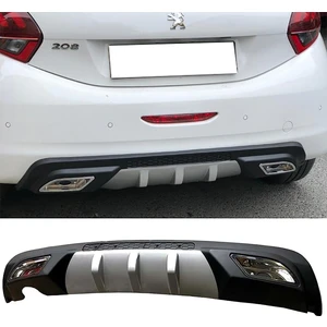 MKG Otomotiv Peugeot 208 Difüzör Difizör Gri + Kare Egzoz Görünüm C Tip 2004 - 2009