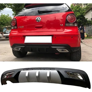 MKG Otomotiv Vw Polo Difüzör Difizör Gri + Kare Egzoz Görünüm C Tip 2002 - 2008
