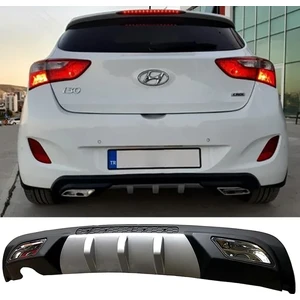 MKG Otomotiv Hyundai I30 Difüzör Difizör Gri + Kare Egzoz Görünüm C Tip