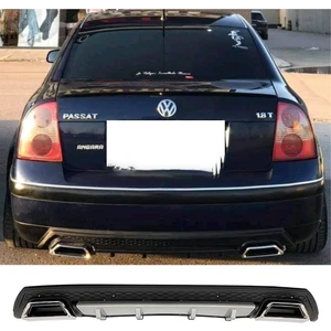 MKG Otomotiv Vw Passat B5 Gri Difüzör Çiftli Kare Egzoz Görünümlü D Tip Difizör
